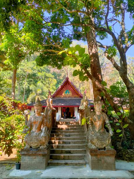 Wat Pha Lat, Chiang Mai Province stock photo