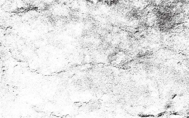 Vector illustration of Grunge texture effect. Distressed overlay rough textured. Abstract vintage monochrome. Black isolated on white background. Graphic design element halftone style concept for banner, flyer, poster, etc