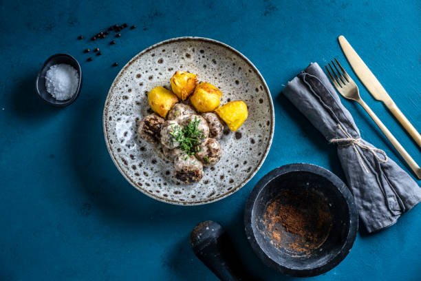 Swedish Meatballs with Roast Potatoes