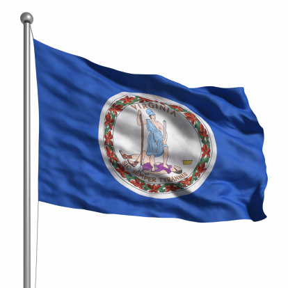 Bandera de Virginia (aislado photo