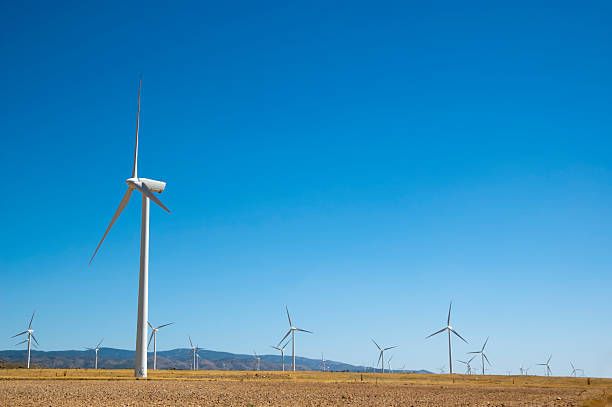 Windmills stock photo