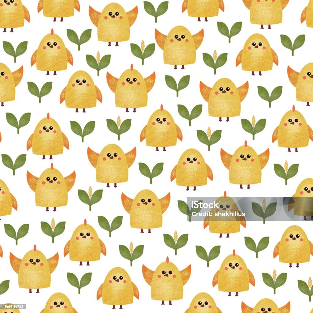 Graphics Pattern Chick Chick Pattern Stock Illustration - Download Image Now - Animal, Animal ...