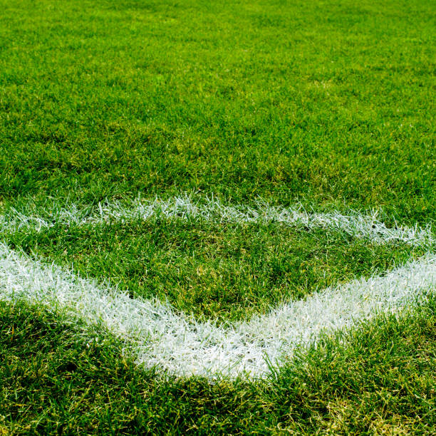 istock Soccer field corner area 146912222