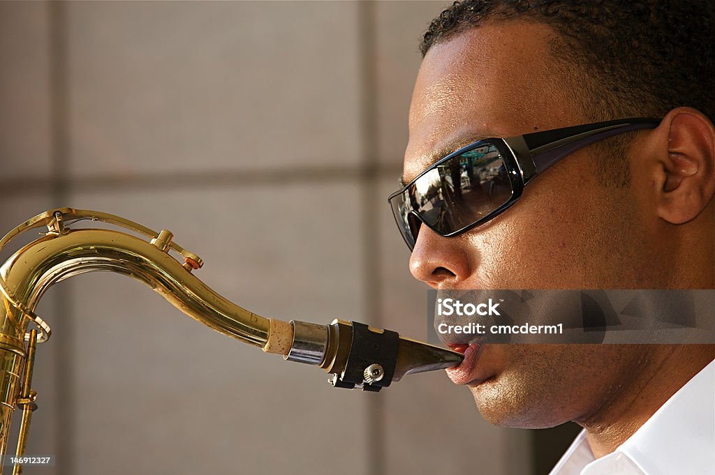 Saxofonista - Royalty-free Adulto Foto de stock