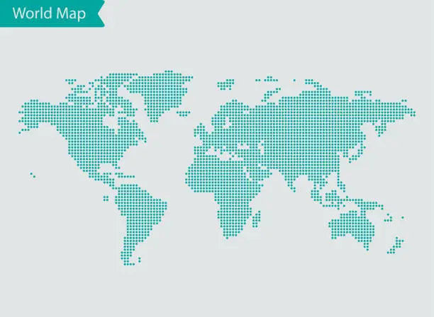 Vector illustration of World map