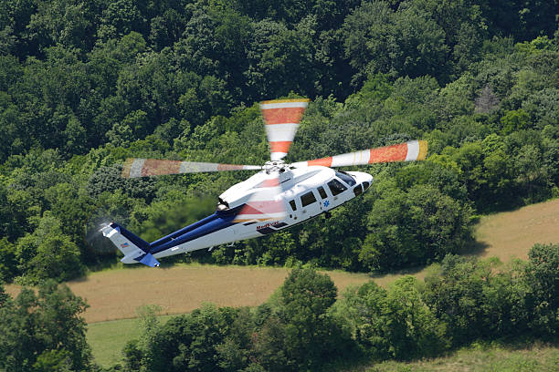 istock Medical Helicopter In Flight 146912816