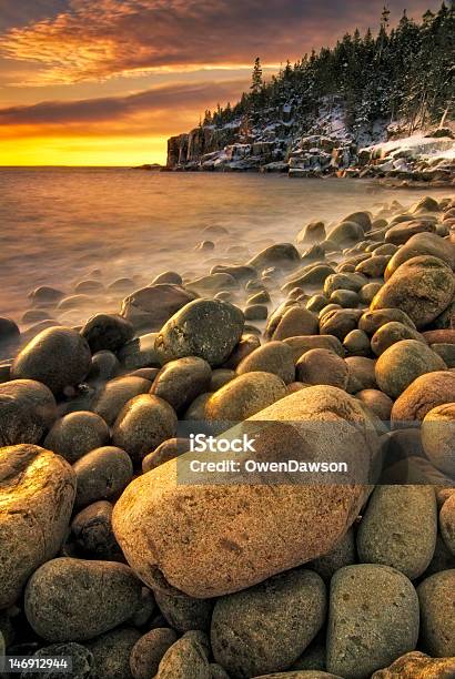 Boulder Beach Stock Photo - Download Image Now - Coastline, Maine, Acadia National Park