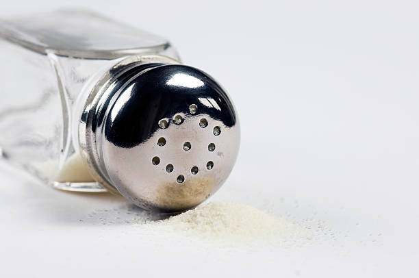 Spilled Salt stock photo