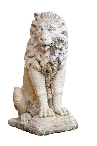 istock Venetian lion statue, isolated on white 146913065