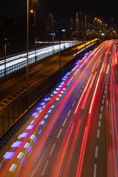 istock City and highway lights. 1469133612