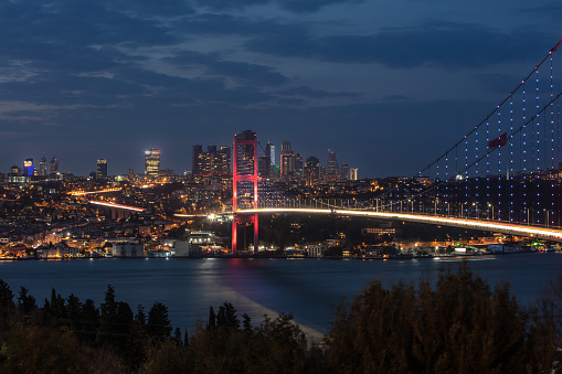 The Bosphorus Strait is a natural strait and an internationally significant waterway located in Istanbul in northwestern Turkey.