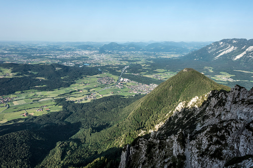 View to Salzburg from Mount Hochstaufen