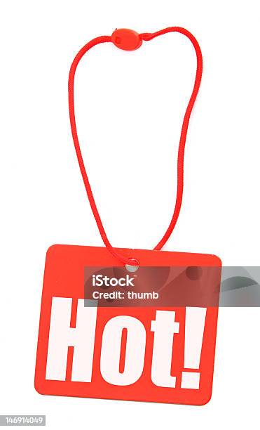 Hot Tag Stock Photo - Download Image Now - Advice, Badge, Cardboard