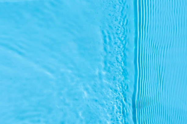 istock Vibration on blue water under sunlight. Top view, flat lay 1469142757