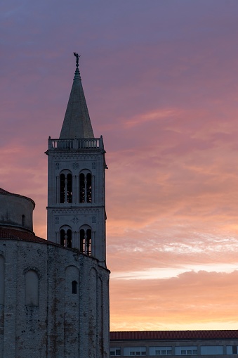 Church of St. Donat at roman forum in Zadar in Croatia
