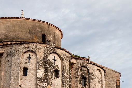 Church of St. Donat at roman forum in Zadar in Croatia