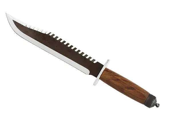 hunting knife with teeth cut fifty dollars