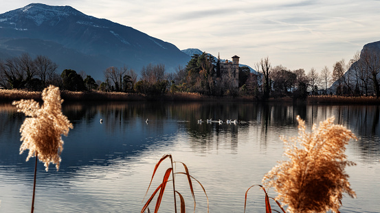 toblino lake, Molveno, trento, Trentino Alto Adige, Italy, western europe, europe