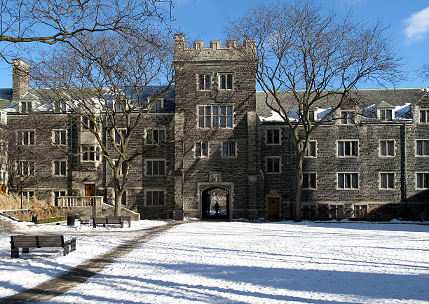 istock College Courtyard in winter 146915282