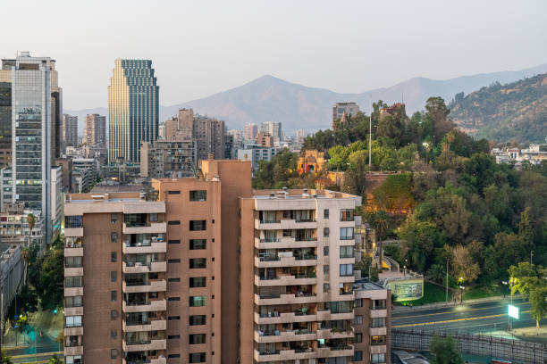 istock Santiago, Chile at sunset 1469155750