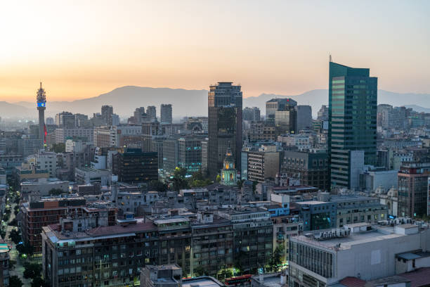 istock Santiago, Chile at sunset 1469155855