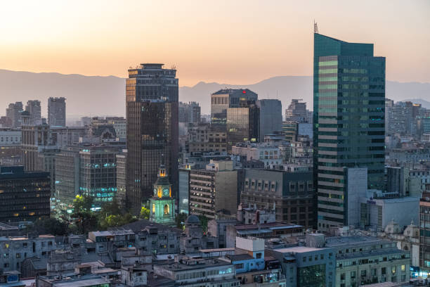 istock Santiago, Chile at sunset 1469155919