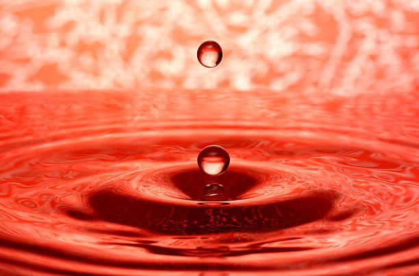 Water droplet close up stock photo