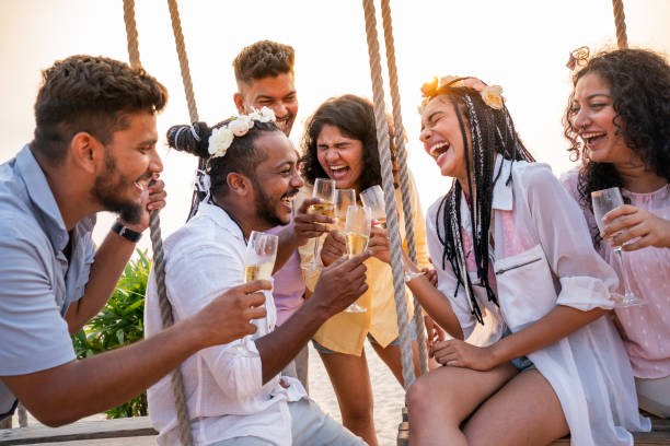 istock Bachelor and Bachelorette Party 1469163990