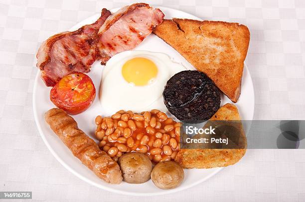 Full English Stock Photo - Download Image Now - Bacon, Baked Beans, Bean