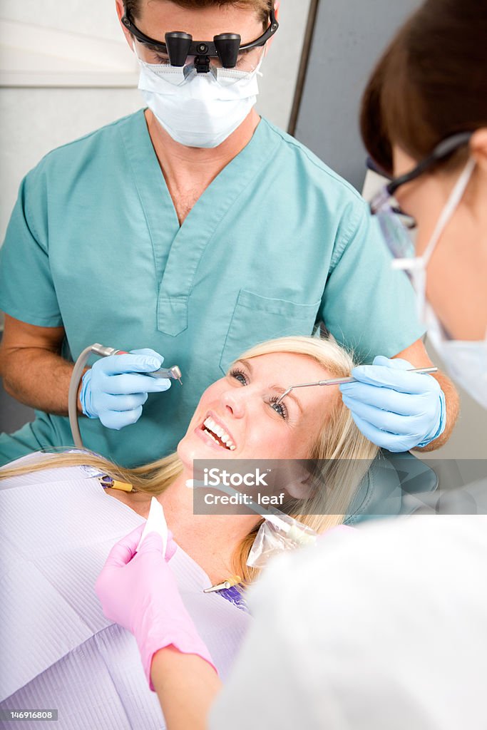 Zahnarzt Patienten - Lizenzfrei Bohrer Stock-Foto