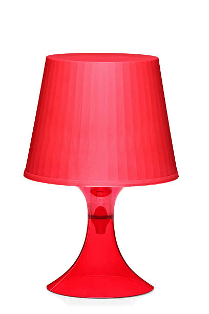 istock View of a red desk lamp 146916850