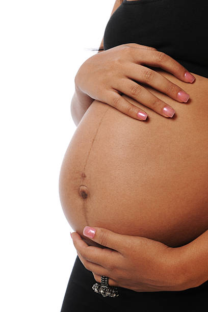 istock Young African American pregnant 146916888