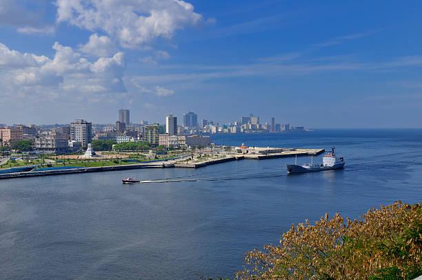 istock Large ship entering Havana Bay 146916982