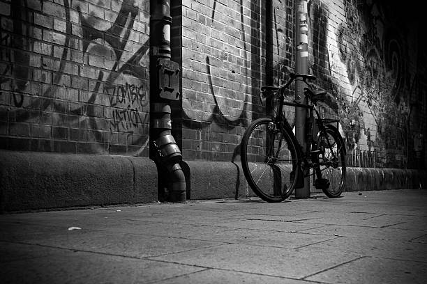 Berlin. Germany. Dark alley.