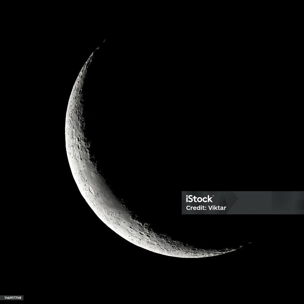crescent moon - Lizenzfrei Astrofotografie Stock-Foto