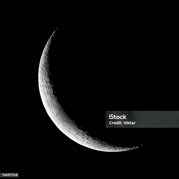 Crescent Moon Stockfoto und mehr Bilder von Astrofotografie - Astrofotografie, Astronomie, Fotografie