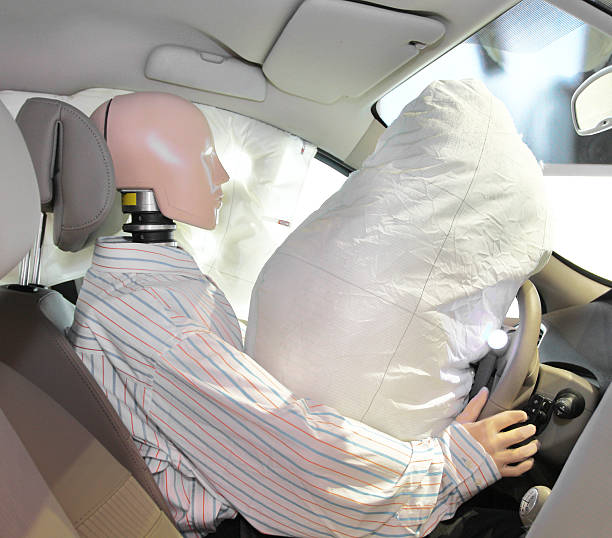 manequim um carro - airbag imagens e fotografias de stock