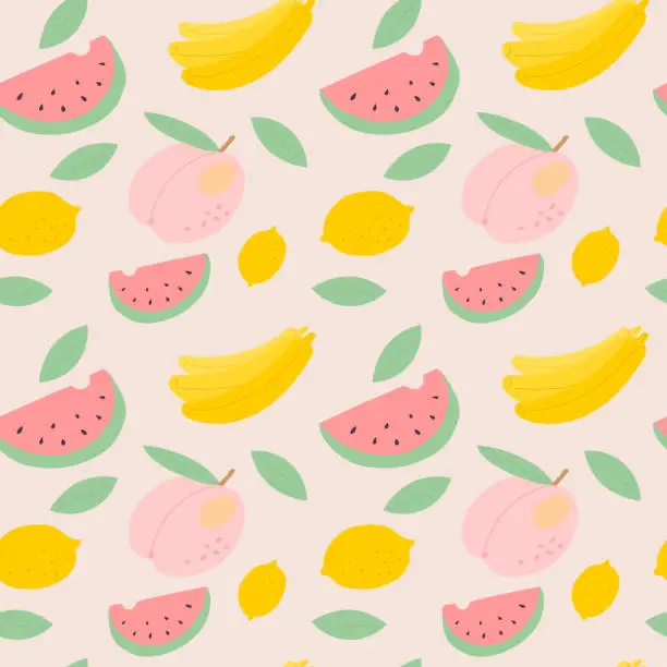 Vector illustration of Fruit Pattern