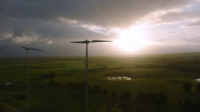 Wind turbines at sunset (1)
