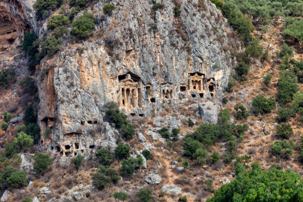Lycian Tombs Of Caunos, Dalyan, Mugla, Turkey