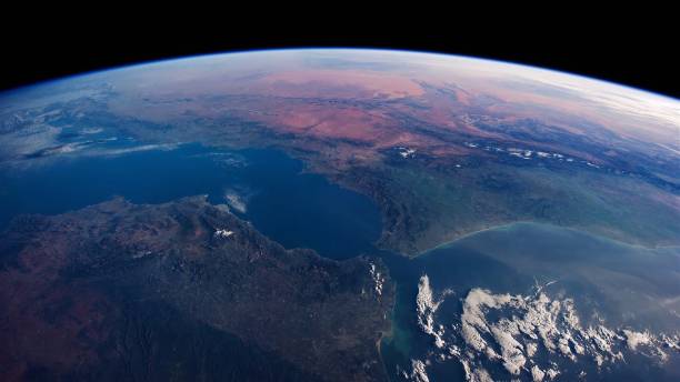 istock Earth, space, stars, planets, aerospace, cloud and atmosphere satellites 1469187132