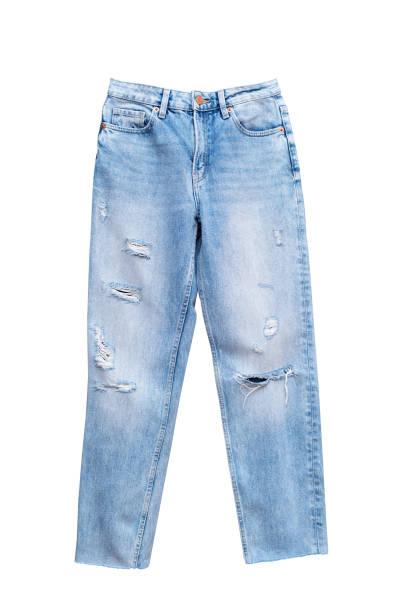 istock Ripped jeans on a white background. Women's clothing 1469187574