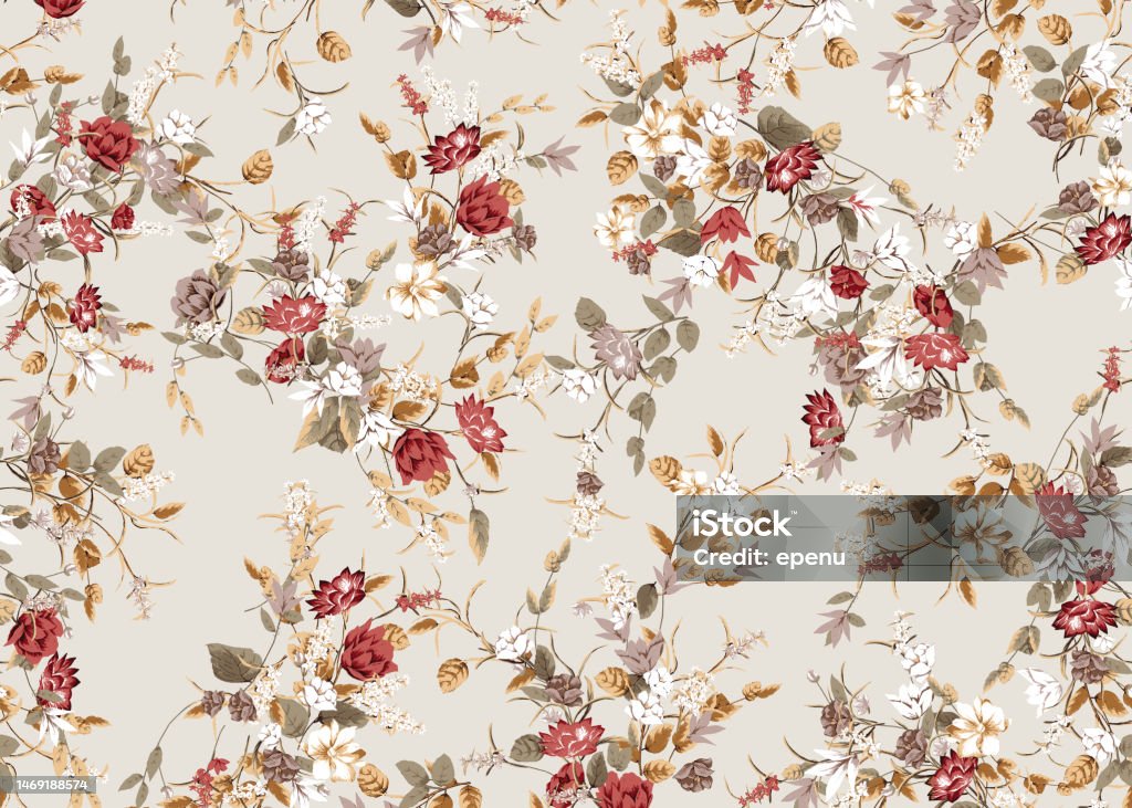Country Vector Pattern Seamless Pattern Textile In Country Style Design For Fabric Stock ...