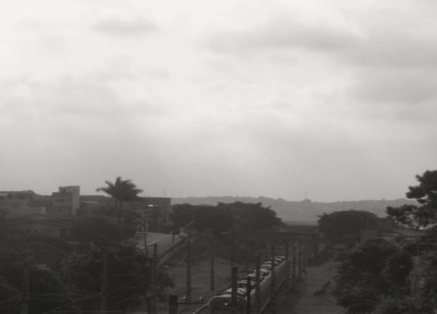 istock Train and gray sky in Sao Paulo 1469189237