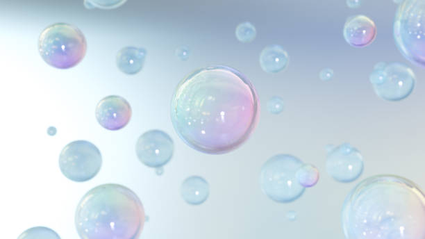 istock 3D cosmetic rendering Bubbles of serum on a blurry background 1469190028
