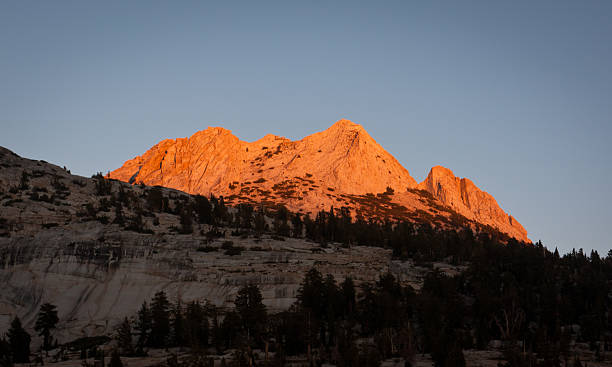 Echo Peaks at Sunset stock photo