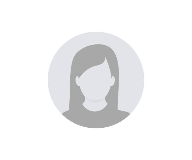 Default Avatar Female Profile. User profile icon. Profile picture, portrait symbol. User member, People icon in flat style. Circle button with avatar photo silhouette vector design and illustration. Default Avatar Female Profile. User profile icon. Profile picture, portrait symbol. User member, People icon in flat style. Circle button with avatar photo silhouette vector design and illustration. blank avatar stock illustrations