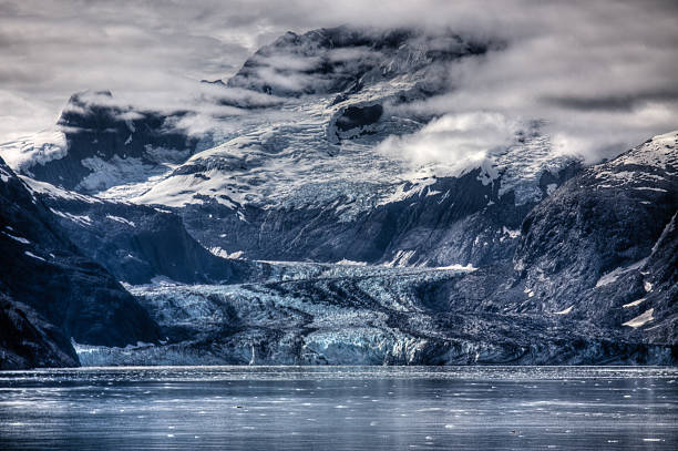 Harvard Glacier, Alaska stock photo