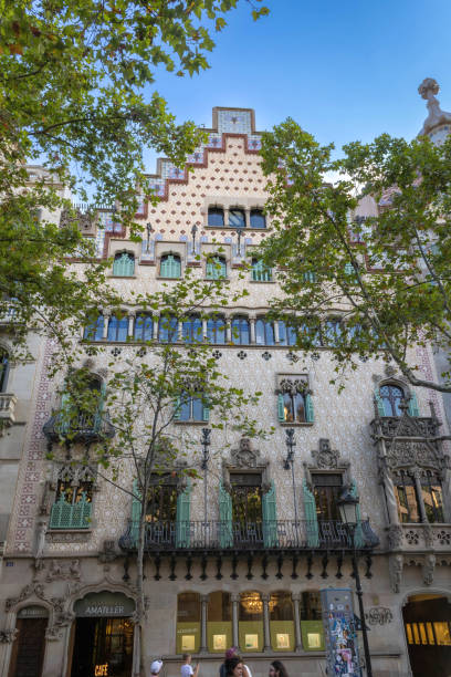 casa amatller dell'architetto catalano josep puig i cadafalch - cadafalch foto e immagini stock