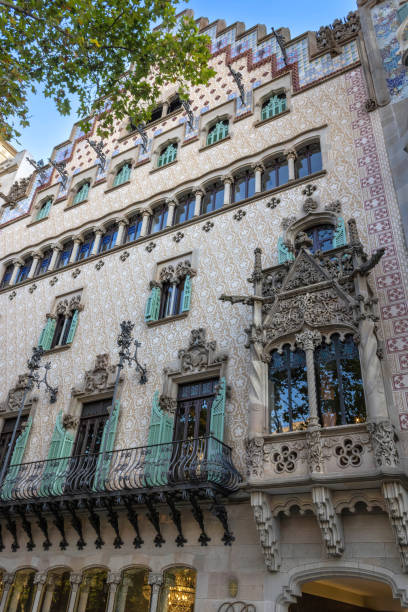 casa amatller dell'architetto catalano josep puig i cadafalch - cadafalch foto e immagini stock